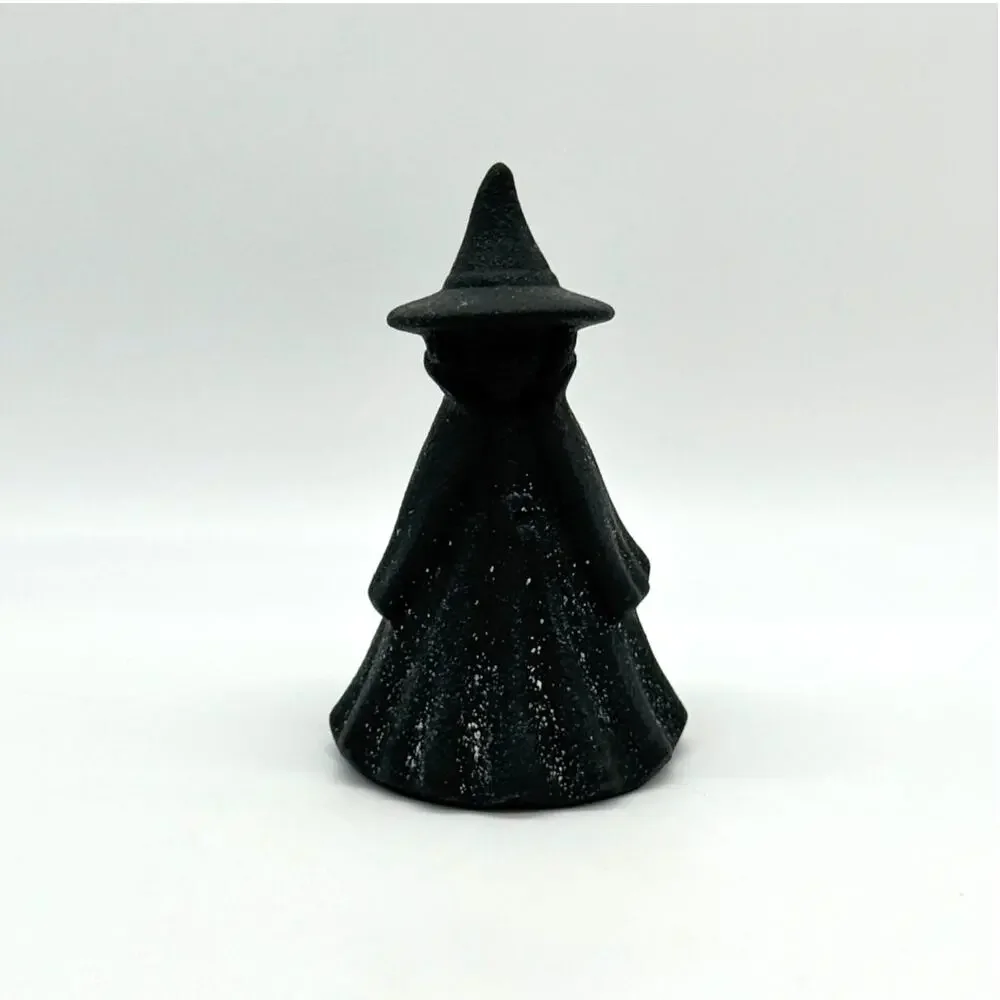 Target Hyde & Eek Terracotta Textured Black Ceramic Witch Figure Halloween NEW